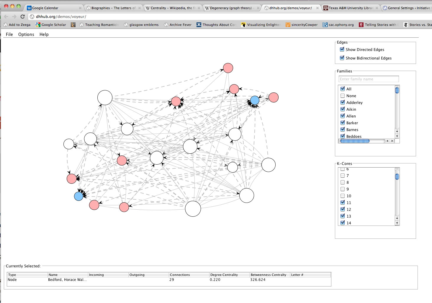 Graph with 11+ K-Cores, manually manipulated.